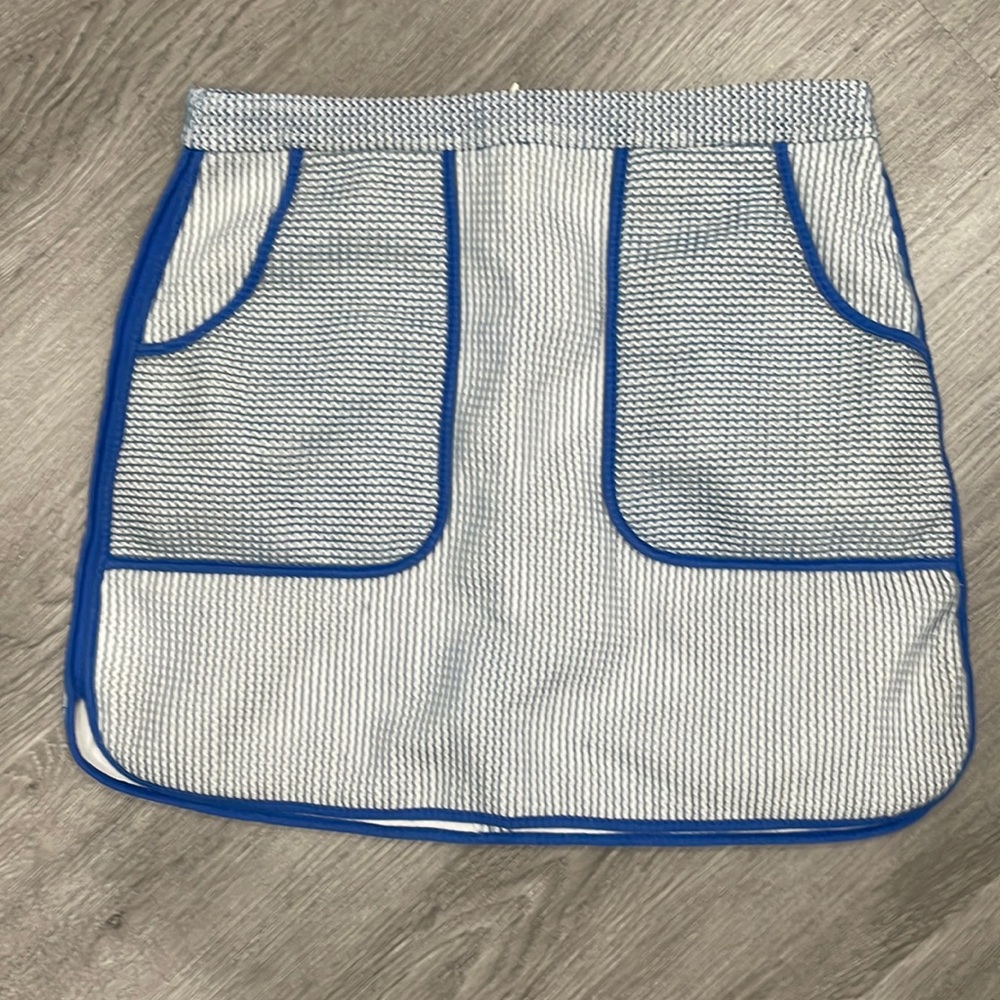 Sheer sucker mini skirt